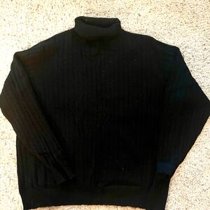 Precious Fibers Black Cashmere Sweater